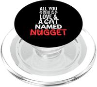 Design pépite de nom de Chat - Tout ce Dont Vous Avez Besoin, C'est l'amour PopSockets PopGrip pour MagSafe