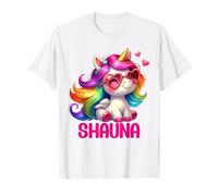 Design personnalisé avec nom de Licorne Shauna T-Shirt