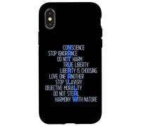 Design philosophique de l'acronyme de la Loi Naturelle Coque pour iPhone X/XS