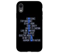 Design philosophique de l'acronyme de la Loi Naturelle Coque pour iPhone XR