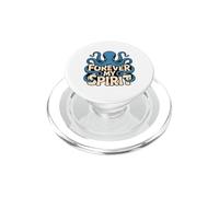 Design Pieuvre Esprit Animal - Illustration Kraken Océan PopSockets PopGrip pour MagSafe