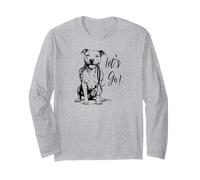 Design Pitbull « Let's Go! » - Happy Pitbull Design Manche Longue