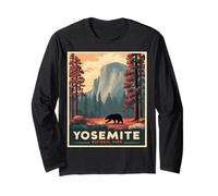 Design pittoresque du Parc National et Un Ours grizzli, Un Yosemite Manche Longue