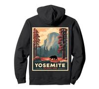 Design pittoresque du Parc National et Un Ours grizzli, Un Yosemite Sweat à Capuche