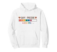 Design Pixel Art de la Barre de Chargement Gay Pride Sweat à Capuche