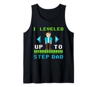 Design Pixel rétro I Leveled Up to Step Dad Débardeur