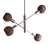 Design plafond lampe suspendue salon chambre papier tressé lampe boule réglable Briloner 4814-042