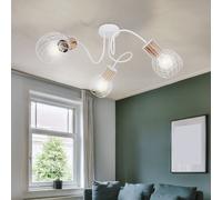 Design Plafonds Spot Rondell Lampe Blanc la Vie Chambre Cage Spot Rétro Lampe