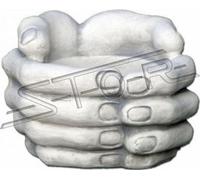 Design Pot de fleurs Top Planz Bac Récipient Pots Figure Mains Sculpture Nouveau S104047