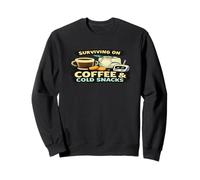 Design pour Parents privés de Sommeil : Survivre avec du café et des collations Froides Sweatshirt