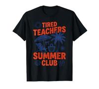 Design Relaxation Plage pour Enseignants Fatigués T-Shirt Graphique avec Valeur