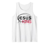 Design Religieux chrétien Foi Bible Dieu Jésus est Roi Débardeur