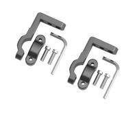 Design résistant aux vibrations - Kit de support de lampe de tête en aluminium pour voiture, moto, VTT, camion - Pinces universelles à LED - Diamètre du tube : 22-60 mm - 2 pièces - Kit de matériel de