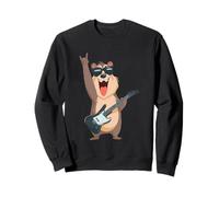 Design rétro Amusant et Cool pour Guitariste Rockstar Sweatshirt
