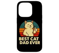 Design rétro Amusant pour Amoureux des Chats Coque pour iPhone 14 Pro