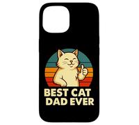 Design rétro Amusant pour Amoureux des Chats Coque pour iPhone 15
