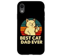 Design rétro Amusant pour Amoureux des Chats Coque pour iPhone XR