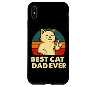 Design rétro Amusant pour Amoureux des Chats Coque pour iPhone XS Max