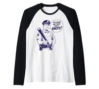 Design rétro Amusant « You Know Anything About Knots » Manche Raglan