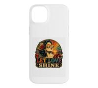 Design rétro Arc-en-Ciel Vintage Let Love Shine LGBTQ Pride Coque pour iPhone 14 Plus