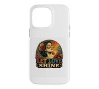 Design rétro Arc-en-Ciel Vintage Let Love Shine LGBTQ Pride Coque pour iPhone 14 Pro Max