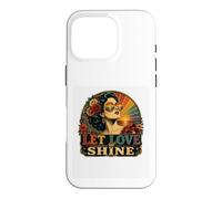 Design rétro Arc-en-Ciel Vintage Let Love Shine LGBTQ Pride Coque pour iPhone 16 Pro
