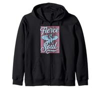 Design rétro avec créature Mythique féroce Sweat à Capuche