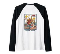 Design rétro Bangkok Street Food Powered Fish Manche Raglan