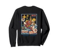 Design rétro Bangkok Street Food Powered Fish Sweatshirt
