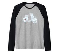Design rétro cyclomoteur : Moteur Scooter Boy, Rude Girl, Scooterist Manche Raglan