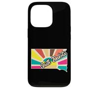 Design Rétro de l'État du Dakota du Sud Coque pour iPhone 13 Pro