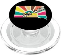 Design Rétro de l'État du Dakota du Sud PopSockets PopGrip pour MagSafe