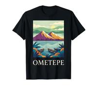 Design rétro de l'île à Deux volcans Ometepe Nicaragua T-Shirt
