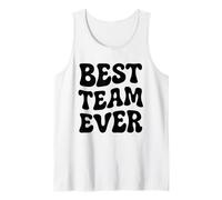 Design rétro des années 70 avec Inscription « Best Team Ever » Débardeur