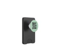 Design rétro des années 70 avec Inscription « Best Team Ever » PopSockets PopWallet pour MagSafe