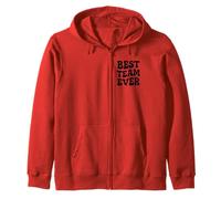 Design rétro des années 70 avec Inscription « Best Team Ever » Sweat à Capuche