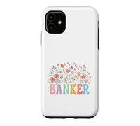 Design rétro Floral banquier Financier Professionnel Coque pour iPhone 11