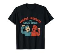 Design rétro Friends Laughter and Good Times T-Shirt