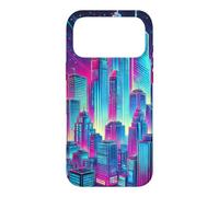 Design rétro futuriste de Paysage Urbain Coque pour iPhone 17 Pro Max
