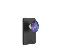 Design rétro futuriste de Paysage Urbain PopSockets PopWallet pour MagSafe
