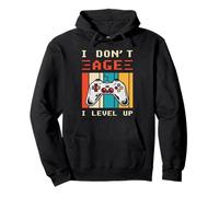 Design rétro Gamer I Don't Age I Level Up Sweat à Capuche