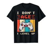 Design rétro Gamer I Don't Age I Level Up T-Shirt