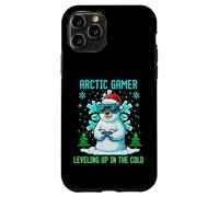 Design Rétro Geek Hivernal Pixel Art pour Joueurs Arctiques Coque pour iPhone 11 Pro