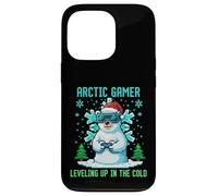 Design Rétro Geek Hivernal Pixel Art pour Joueurs Arctiques Coque pour iPhone 13 Pro