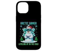 Design Rétro Geek Hivernal Pixel Art pour Joueurs Arctiques Coque pour iPhone 14