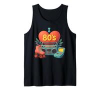 Design rétro « I Love the 80's Sweet Old School » Débardeur