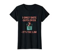 Design rétro I Only Date Guys Over 18 Science Nerd T-Shirt