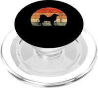 Design rétro Malamute de l'Alaska - Silhouette Vintage pour Amoureux des Chiens PopSockets PopGrip pour MagSafe