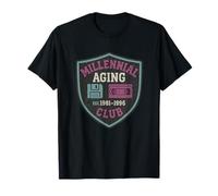 Design rétro nostalgique pour les milléniaux, humour de vieillissement amusant T-Shirt