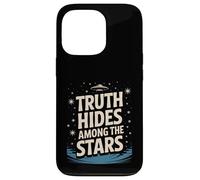 Design rétro OVNI Conspiration Extraterrestre Coque pour iPhone 13 Pro